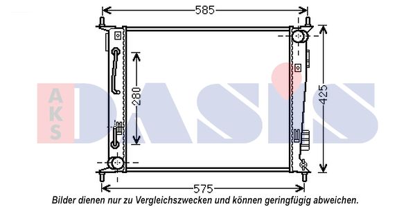 AKS DASIS Radiaator,mootorijahutus 510161N